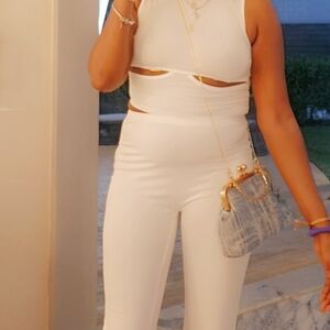 Elegant White Women's Jumpsuit